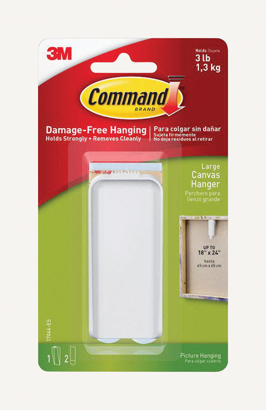 3M COMPANY, 3M Command Plastic Coated White Canvas Picture Hanger 3 lb 1 pk