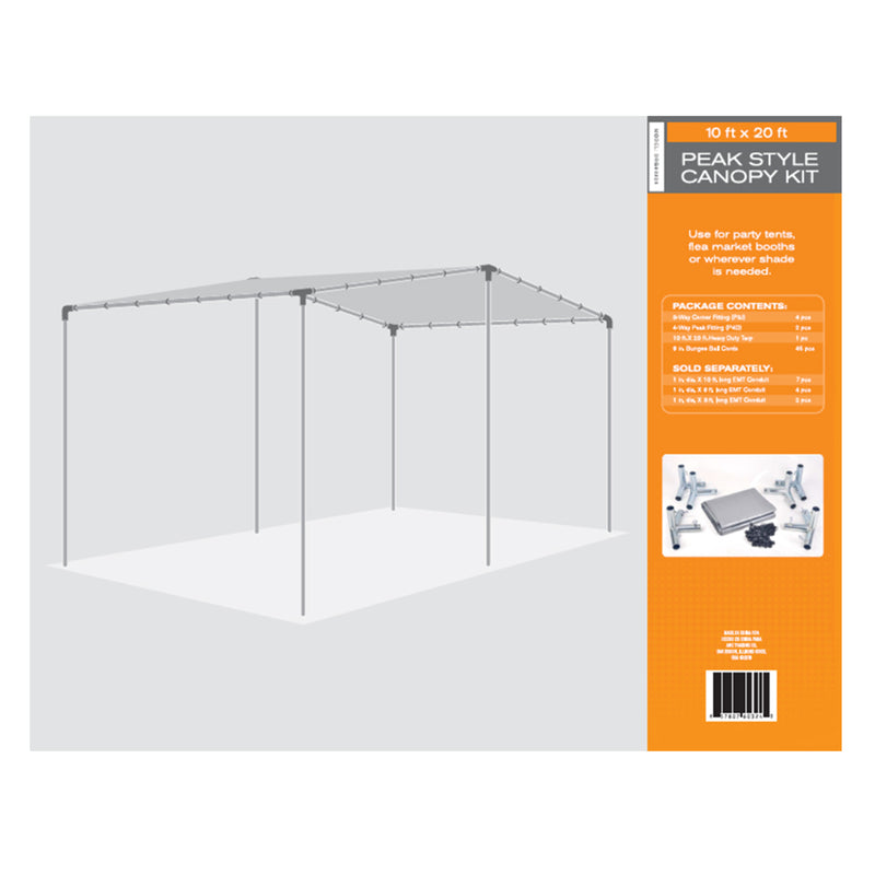 ACE TRADING - OUTILS À MAIN TR, AHC 10 ft. W X 20 ft. L, Polyethylene Heavy Duty Canopy Tarp Silver