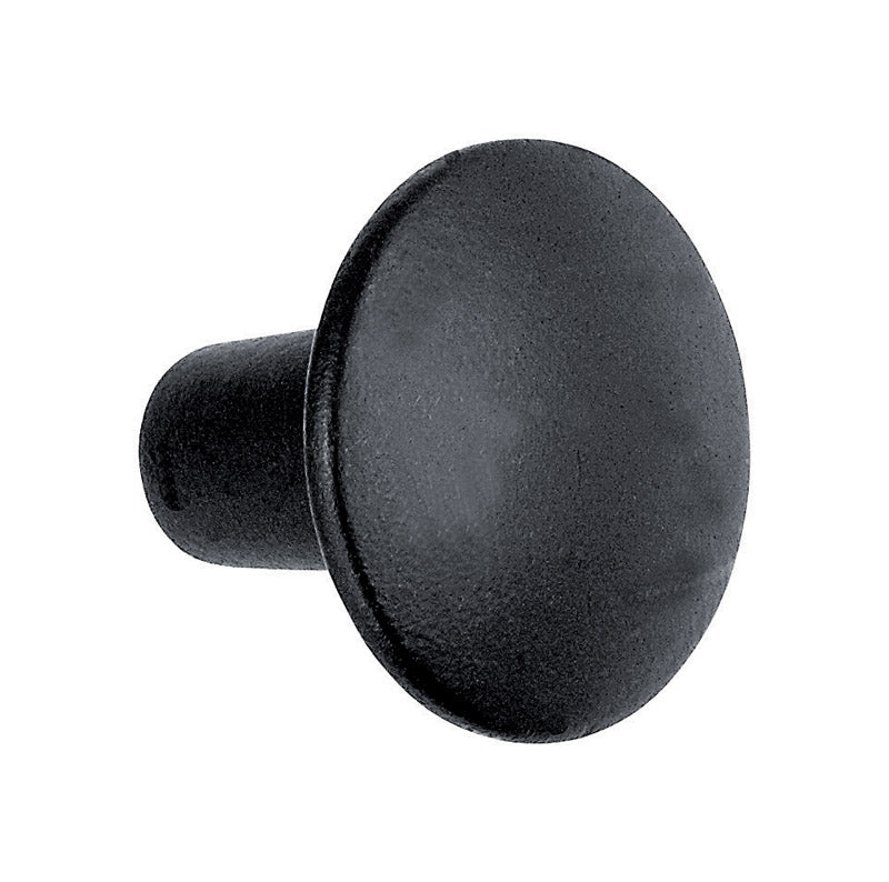 ACORN MFG, Acorn Bouton d'armoire rond contemporain 1-3/8 po. D 1 po. Fer Noir 1 pk