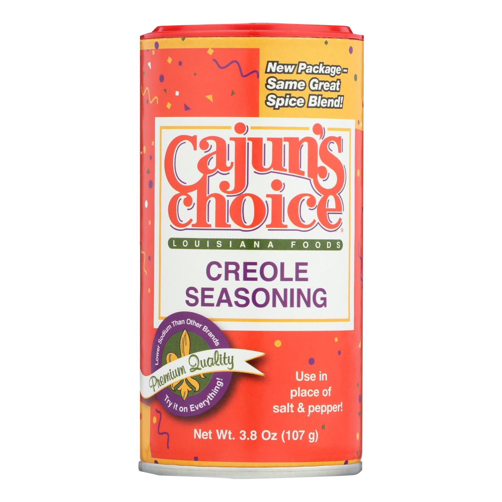 Choix cajun, Assaisonnement créole Cajun's Choice - Caisse de 12 - 3.8 OZ (Paquet de 12)