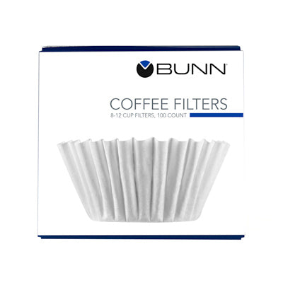 BUNN-O-MATIC CORPORATION, BUNN Filtre à café en panier blanc de 12 tasses 100 pk (paquet de 12)