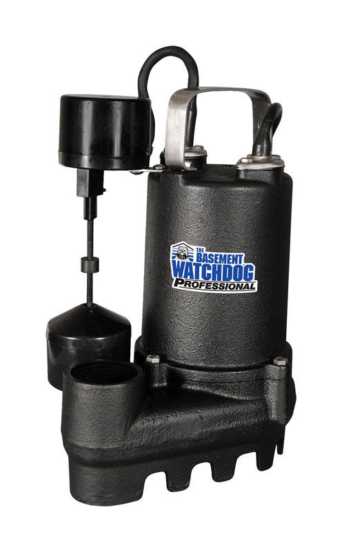 GLENTRONICS INC, Basement Watchdog Professional 1/3 hp 4,000 gph Cast Iron Vertical Float Switch AC Submersible Sump Pump