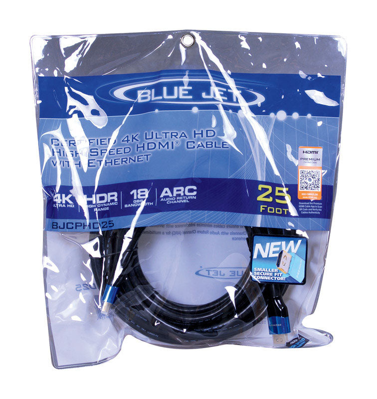 Blue Jet, Blue Jet 25 ft. L High Speed Cable with Ethernet HDMI