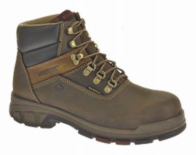 Wolverine Worldwide, Bottes de travail imperméables Cabor, extra larges, en cuir nubuck marron, taille 13