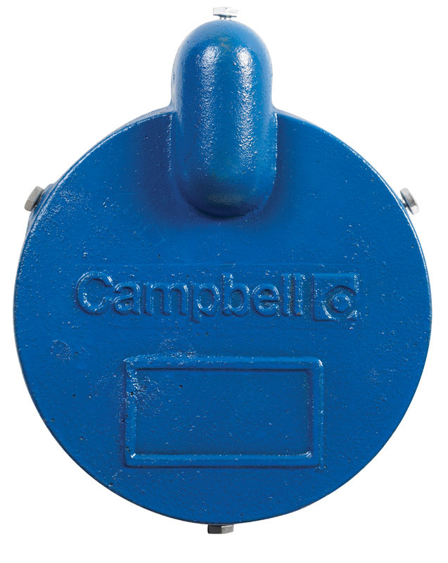 CAMPBELL MANUFACTURING LLC, Bouchon de puits Campbell en fonte 6-1/4 po. Capuchon de puits