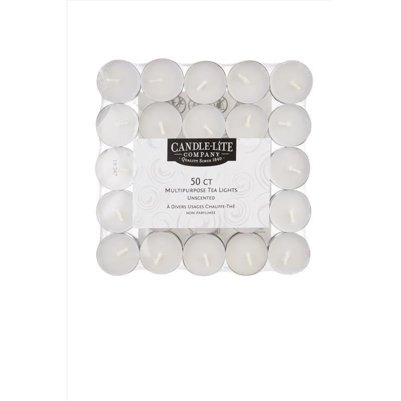 Candle lite, Bougie à réchaud Candle-Lite White Unscented Scented Tea Lights