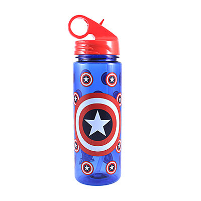 Silver Buffalo Llc, Bouteille d'eau Captain America en Tritan, 600 ml