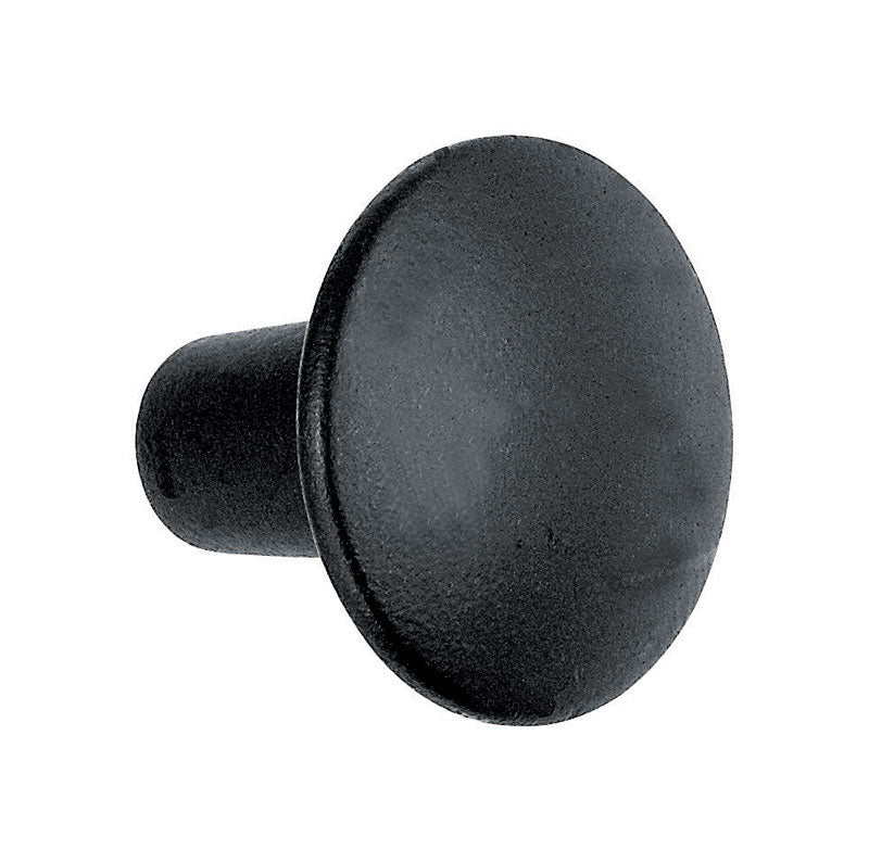 ACORN MFG, Bouton d'armoire rond Acorn 1 in. D 7/8 po Fer Noir 1 pk