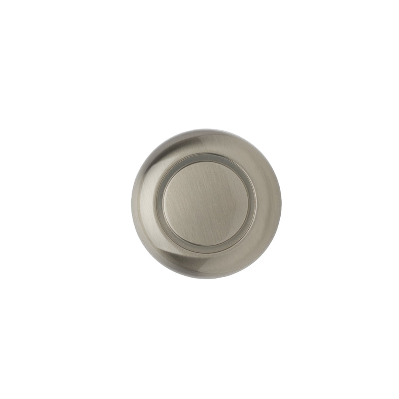 NOVA WILDCAT BULLDOG LLC, Bouton d'armoire rond Bulldog 1 in. D Satin Nickel 2 pk