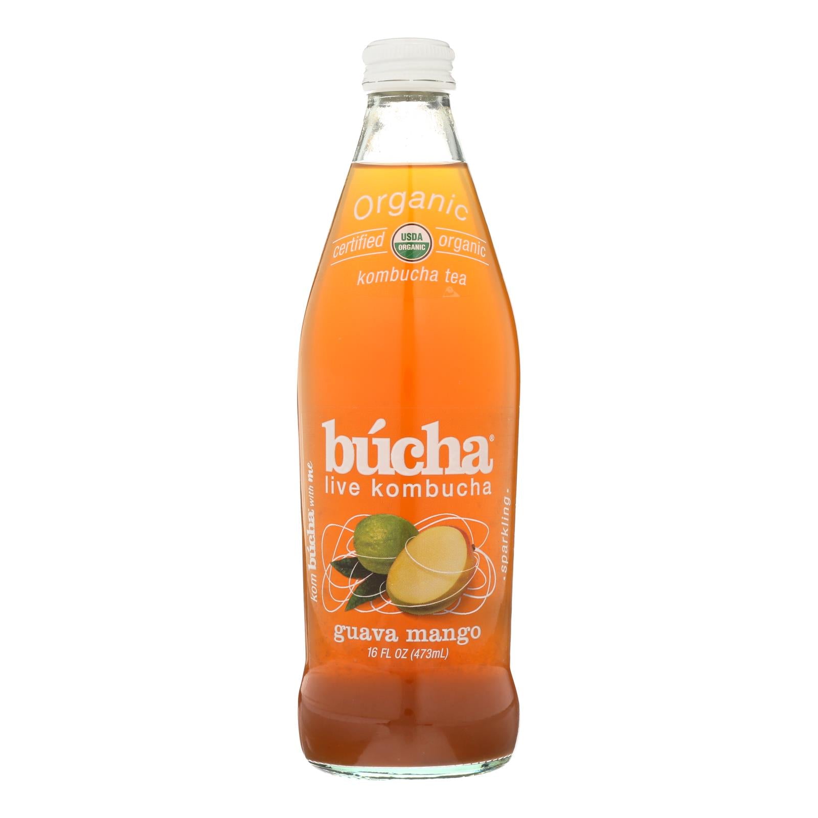 Bucha Live Kombucha, Bucha Live Kombucha - Kombucha Og2 Goyave Mangue - CS de 12-16 FZ (Pack de 12)