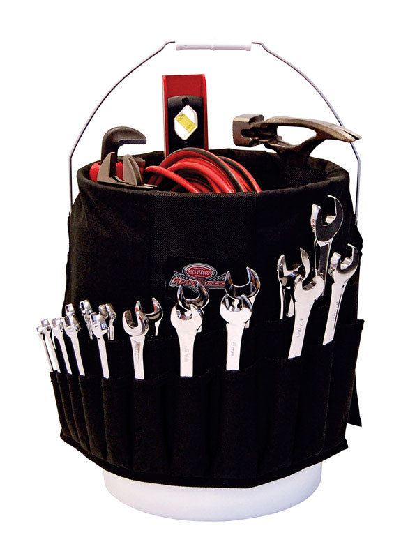 PULL R HOLDING COMPANY LLC, Bucket Boss Black 44-Pocket Bucket Organizer 12 L x 11-1/2 H x 12 W in.