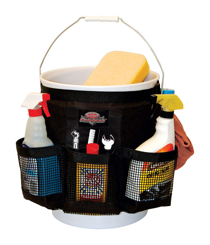 PULL R HOLDING COMPANY LLC, Bucket Boss Wash Boss 12 po.   W X 11-3/4 in. H Bucket Organizer 9 pocket Black