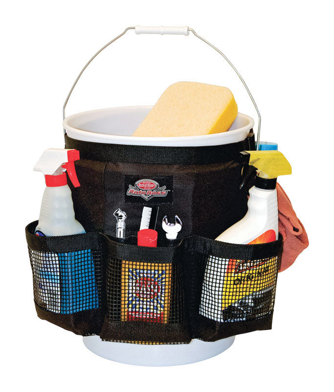 PULL R HOLDING COMPANY LLC, Bucket Boss Wash Boss 12 po.   W X 11-3/4 in. H Bucket Organizer 9 pocket Black