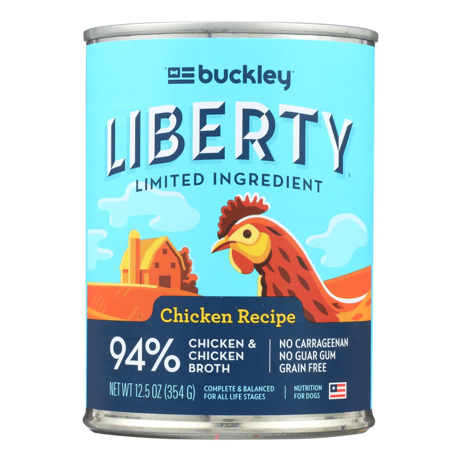 Buckley, Buckley - Liberty Wet Food Chicken - Caisse de 12 - 12.5 OZ