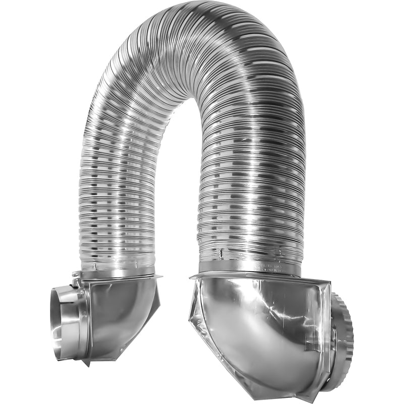 BUILDERS BEST INC, Builder's Best Close Loop 6 ft. L X 4 in. D Silver Aluminum Dryer Vent Kit