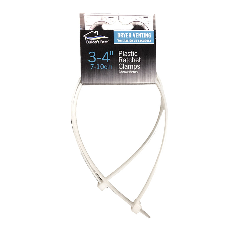 BUILDERS BEST INC, Builder's Best White Cable Tie Clamp Plastic