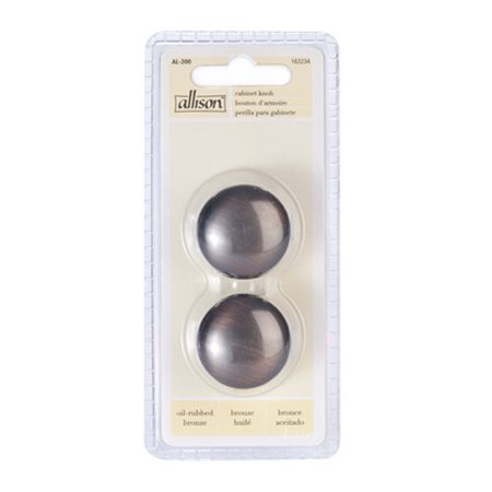 Bouledogue, Bulldog 2006000 boutons d'armoire Allison en bronze frotté à l'huile 2 paquets