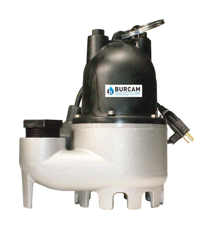 POMPES BUR-CAM INC, Burcam 1/3 HP 3,050 gph Cast Iron Tethered Float AC Submersible Sump Pump (pompe de puisard submersible AC)