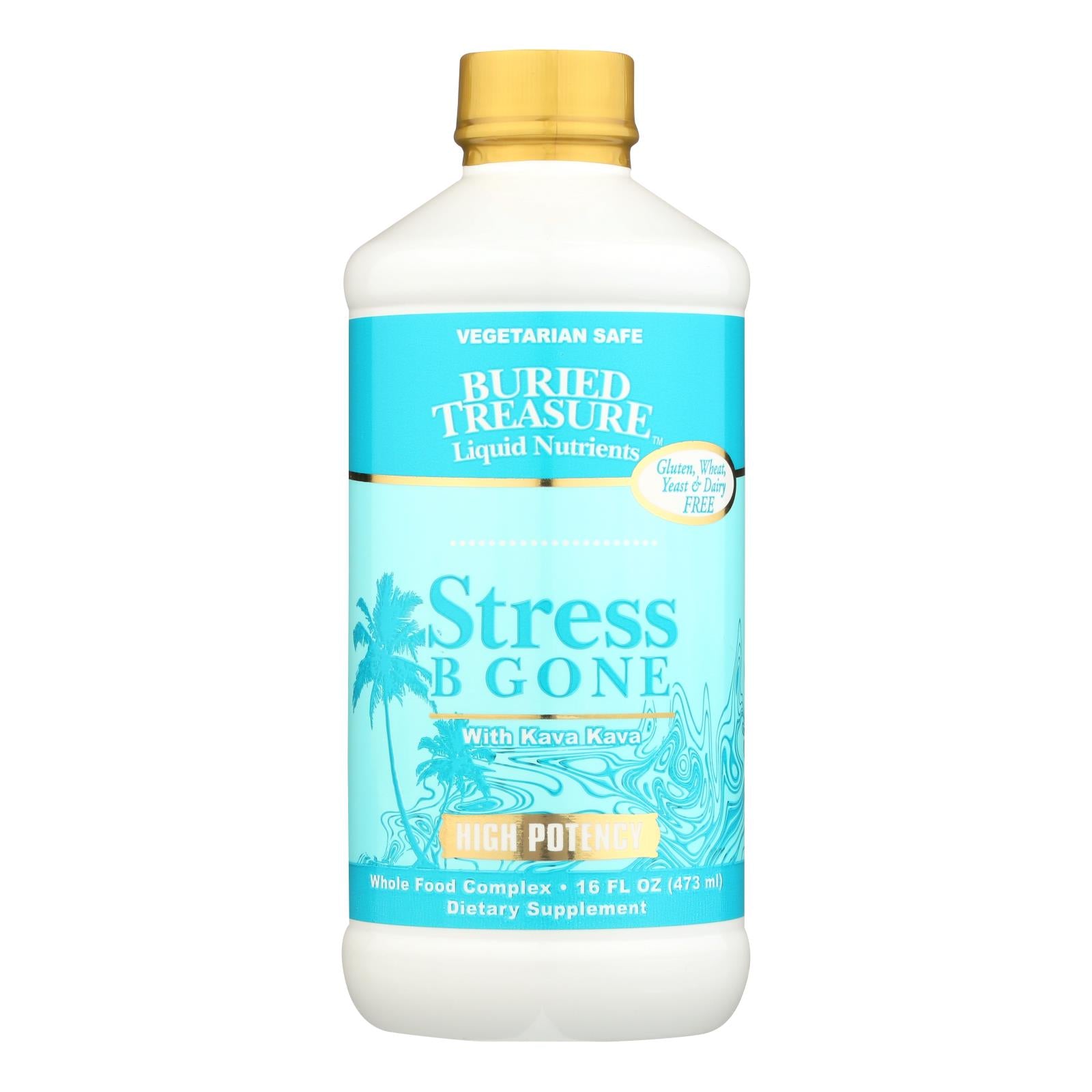 Trésor enfoui, Buried Treasure - Stress B Gone With Kava Kava - 16 fl oz