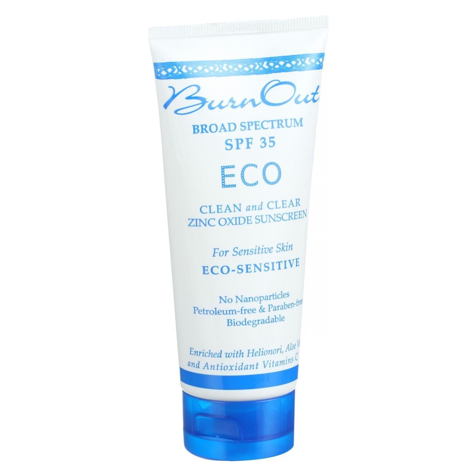 Burn Out, Burn Out - Écran solaire - Eco Sensitive - SPF 35 - 3 oz