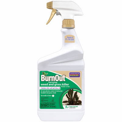 Bonide Products Inc, BurnOut Organic Weed & Grass Killer, prêt à l'emploi Qt.