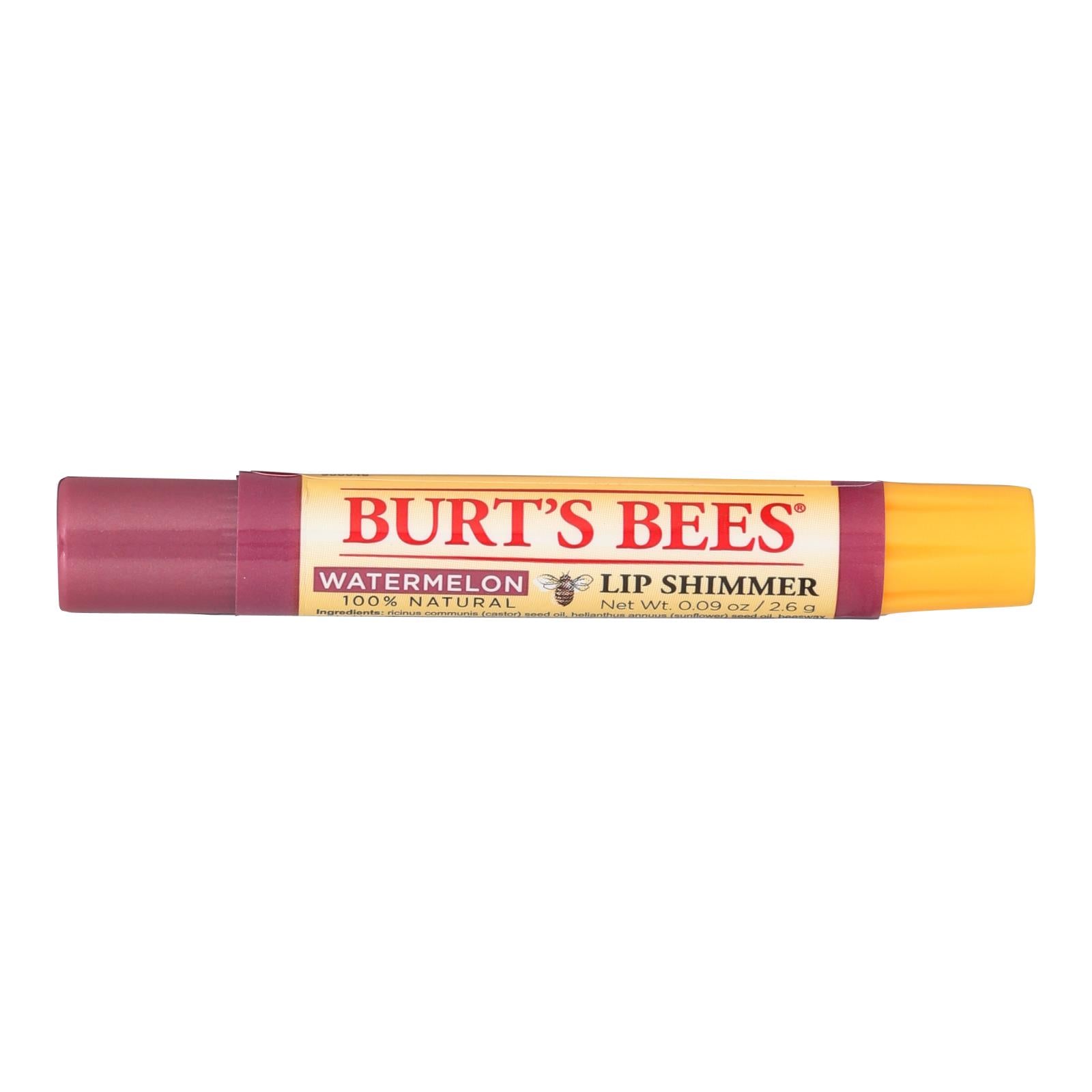 Abeilles Burts, Burts Bees - Brillant à lèvres - Pastèque - Etui de 4 - 0.09 oz (Pack de 4)