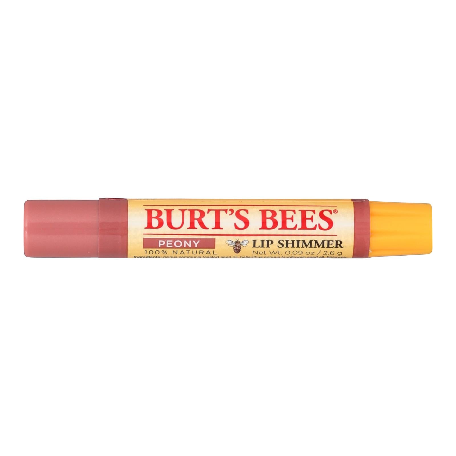 Abeilles Burts, Burts Bees - Brillant à lèvres - Pivoine - Etui de 4 - 0.09 oz (Pack de 4)