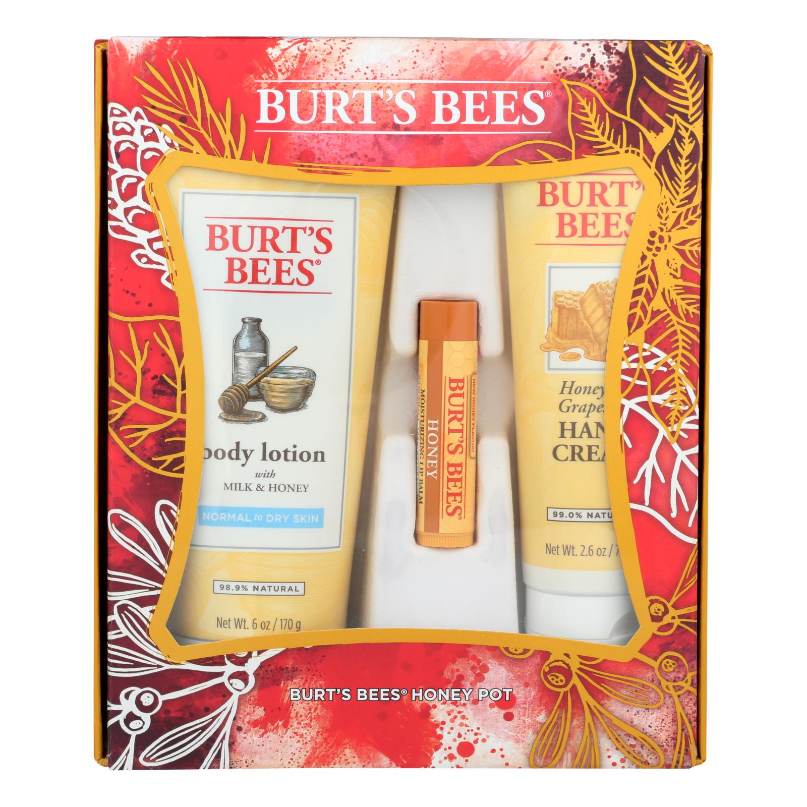 Burts Bees, Burts Bees - Paquet Cadeau Pot de Miel - Etui de 4 - 1 CT (Paquet de 4)