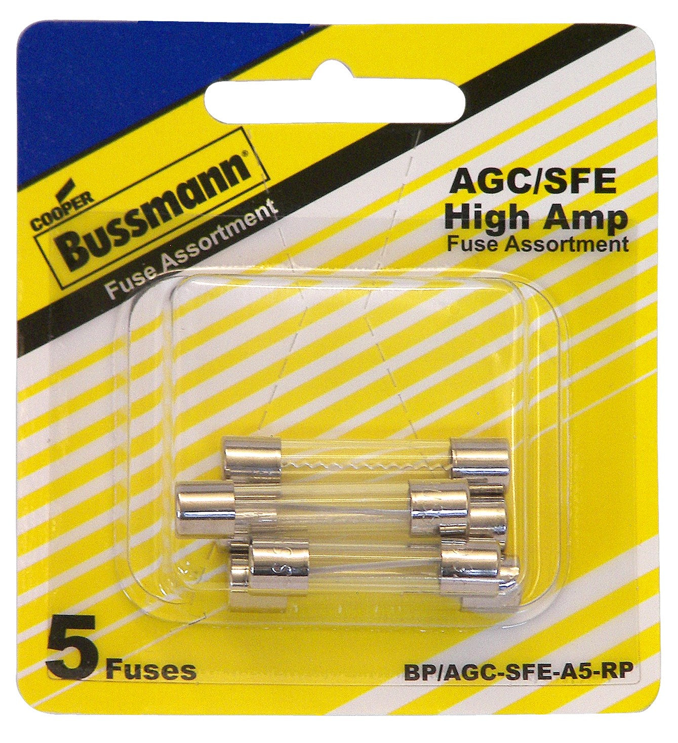 BUSSMANN ELECTRICAL, Bussman BP/AGC-A5-RP Assortiment de fusibles à tube de verre