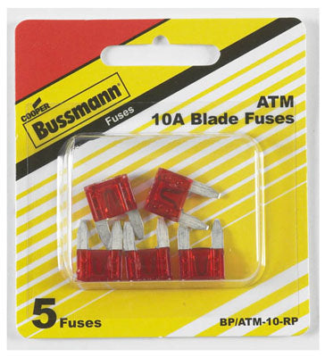 Bussman, Bussmann 10 amps ATM Blade Fuse (Pack of 5)