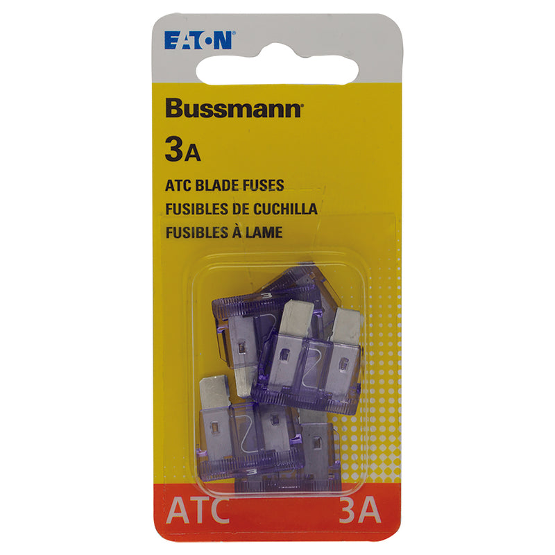 Bussman, Bussmann 3 amps ATC Blade Fuse 5 pk