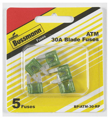 Bussmann, Bussmann 30 amps ATM Green Blade Fuse 5 pk