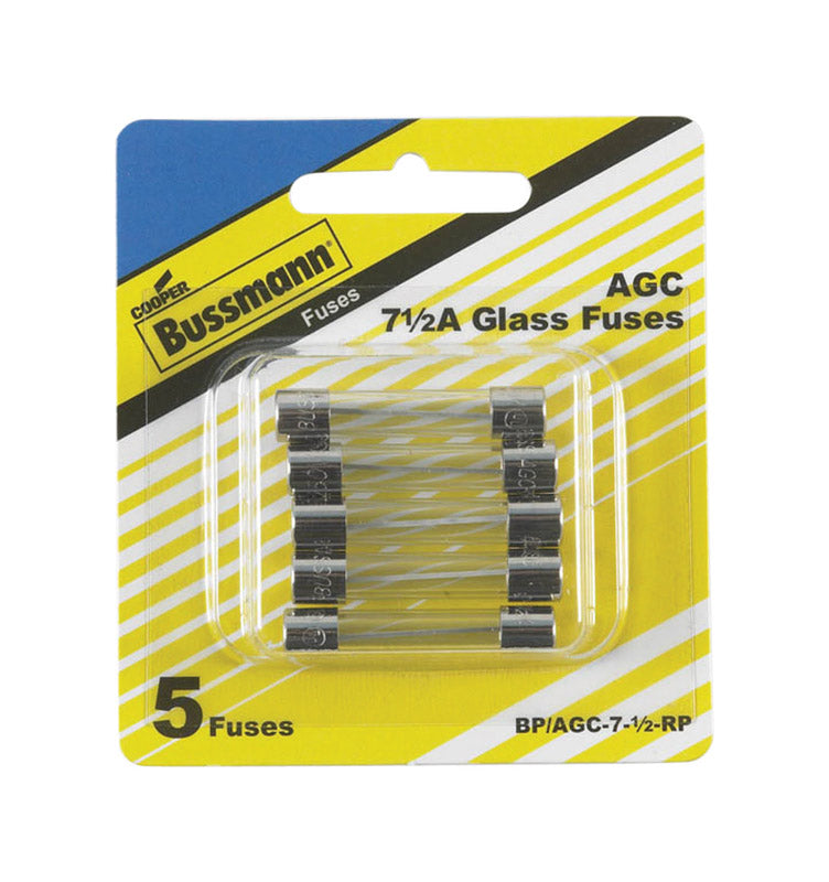 Bussman, Bussmann 7.5 amps AGC Mini Automotive Fuse 5 pk