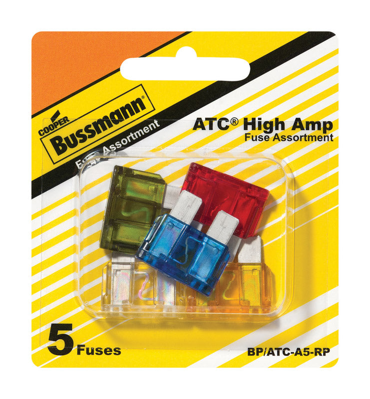 Bussman, Bussmann ATC Assortiment de fusibles assortis 5 pk