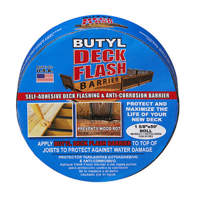 Cofair Products Inc, Butyl Deck Flash Barrier, 1-5/8-In. x 50-Ft. Roll