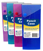 C Line Products Inc, C Line Products Inc 05600 7.5" Slider Pencil Case Assorted Colors (Étui à crayons à glissière de 7,5 pouces, couleurs assorties)