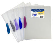 C Line Products Inc, C Line Products Inc 32800 8-1/2" X 11" Clear Report Cover With Clip Assorted Color