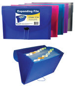 C Line Products Inc, C Line Products Inc 58310 11" L X 8-1/2" W 13 Pocket Expanding File Assorted