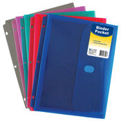 C Line Products Inc, C Line Products Inc 58730 11" L X 8-1/2" W Side Loading Binder Pocket Assorted