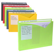 C Line Products Inc, C Line Products Inc 63160 C-Line Write-On Poly Expanding File Folders Assorted Colors 10 Count