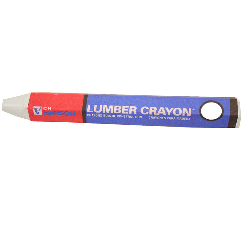 HANSON C H COMPANY, C.H. Hanson 4.5 in. L Lumber Crayon White 1 pc (Paquet de 12)