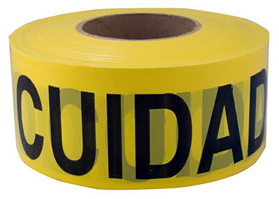 HANSON C H COMPANY, C.H. Hanson CH Hanson 1000 ft. L X 3 in. W Plastic Caution Cuidado Bilingual Barricade Tape Yellow