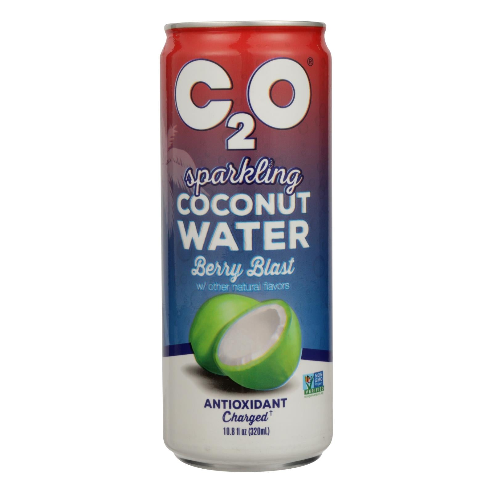 Eau de coco pure C2o, C2o Pure Coconut Water - Eau de coco Spk Berry Blast - Caisse de 12 - 10.8 FZ (Pack de 12)