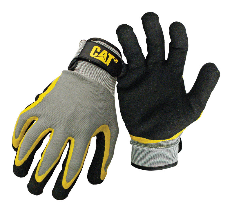 Caterpillar, CAT Gants de travail intérieur/extérieur pour homme noir/jaune L 1 paire