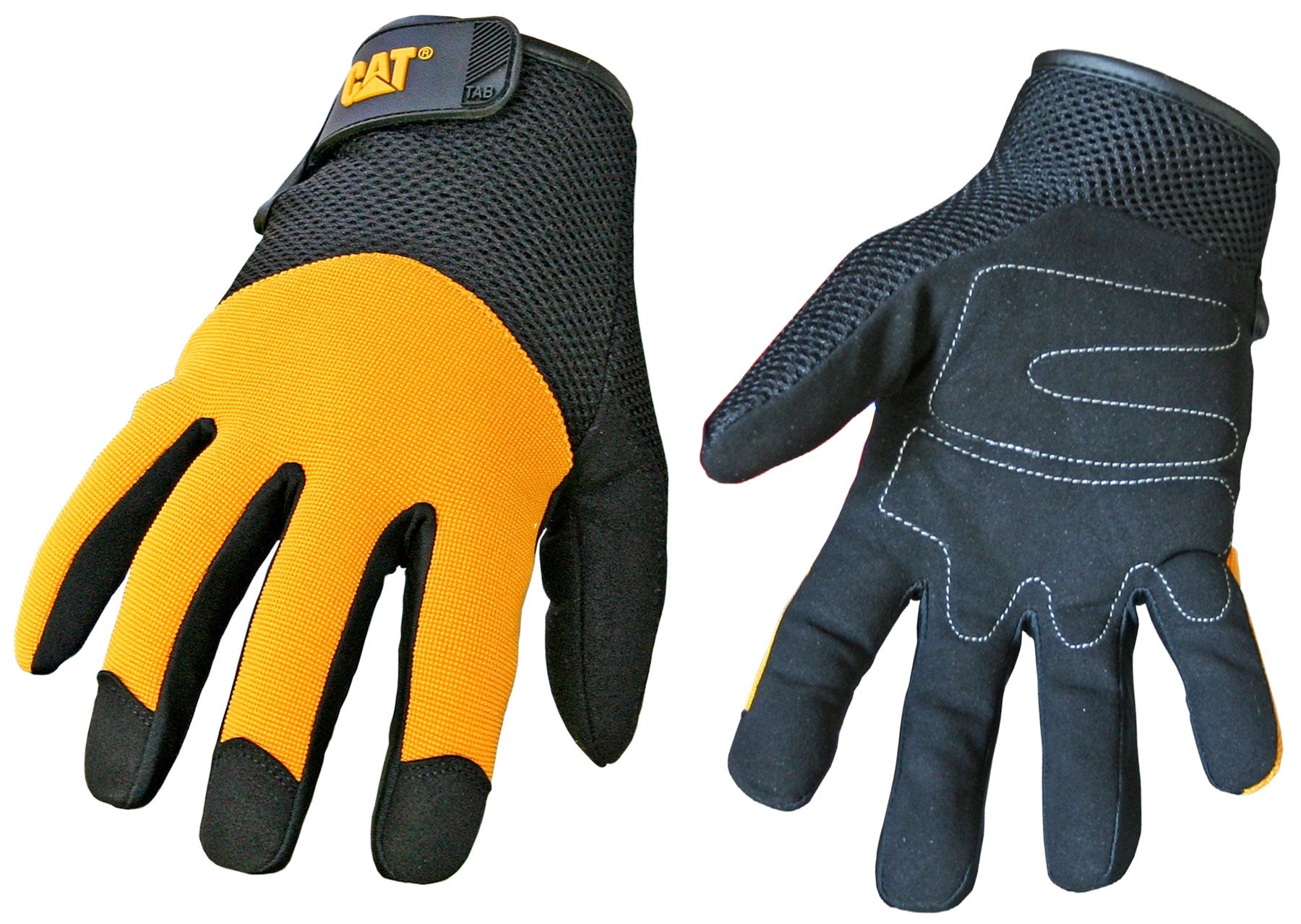 WEST CHESTER HOLDINGS LLC, CAT Gants utilitaires unisexes pour l'extérieur Noir/Jaune M 1 paire