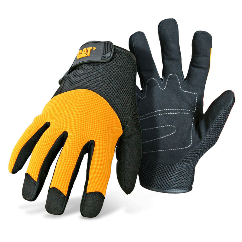 WEST CHESTER HOLDINGS LLC, CAT Gants utilitaires unisexes pour l'extérieur Noir/Jaune M 1 paire