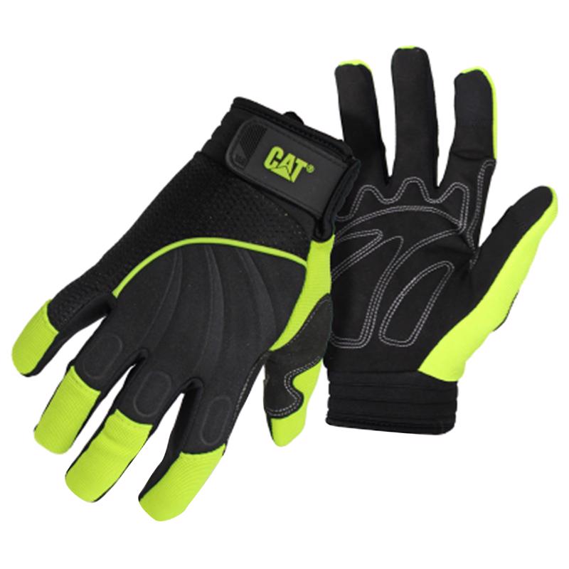 WEST CHESTER HOLDINGS LLC, CAT Hommes Gants Utilitaires Extérieur Vert Haute-Visibilité XL 1 paire