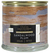 Candle lite, CLCo Bougie à mèche de bois senteur bois de santal blanc 4 po H X 4 po D (paquet de 3)   D (paquet de 3)