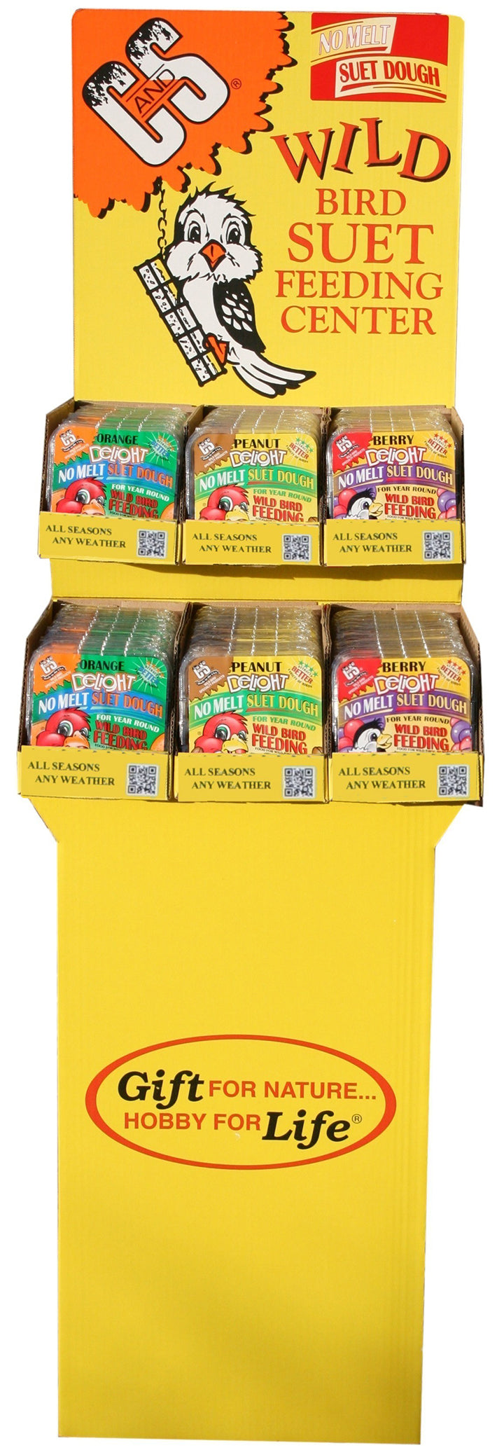 C And S Products Company Inc, C&S PP78 11.75 Oz No Melt Wild Bird Suet Feeding Center 72 Piece Display