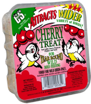 C & S PRODUCTS CO INC, C&S Products Cherry Treat Assorted Species Wild Bird Food Beef Suet 11.75 oz. (paquet de 12)